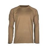 Mil-Tec - Tactical Quick Dry Langærmet T-Shirt // Mørk Sand / Coyote fra Mil-Tec - billede nr. 1 hos GrejFreak.dk