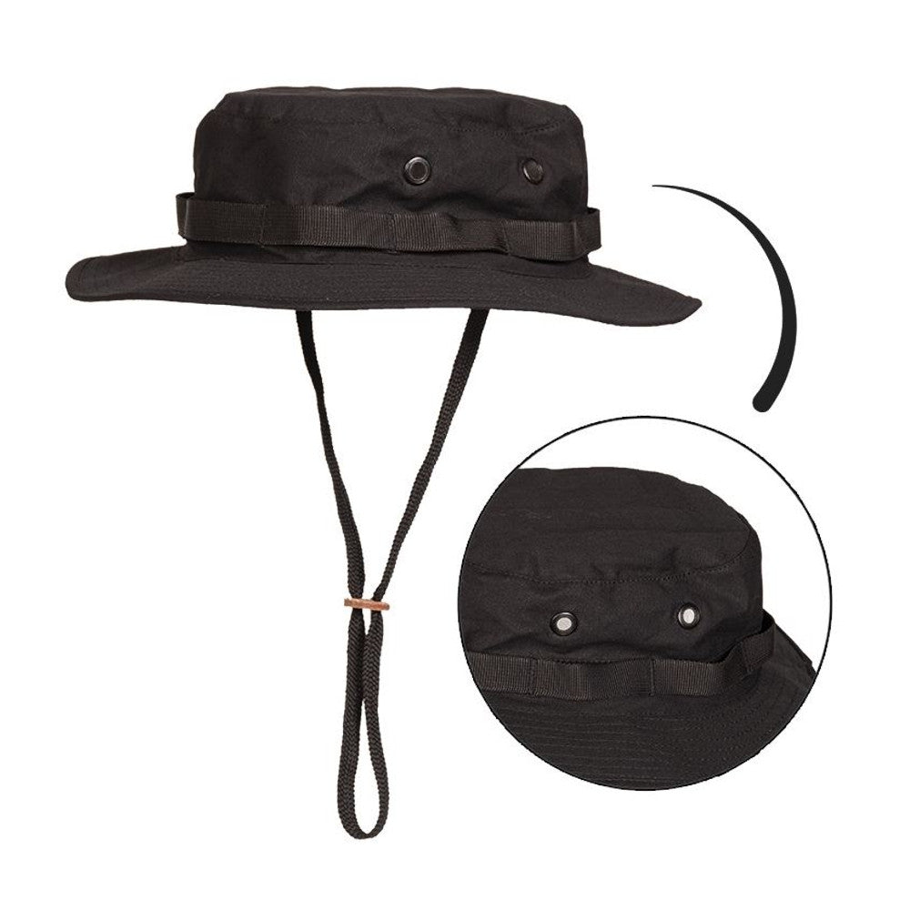 Mil-Tec - US Boonie Hat // Sort fra Mil-Tec - billede nr. 2 hos GrejFreak.dk