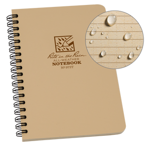 Rite in The Rain - Side Spiral Notebook 11,8 x 17,8 cm // Sand fra Rite in the Rain - billede nr. 1 hos GrejFreak.dk