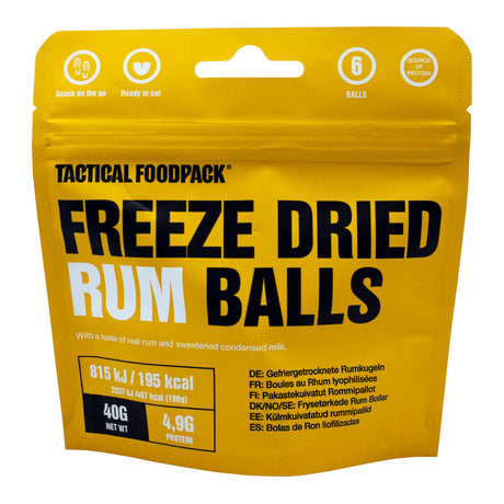 Tactical Foodpack - Frysetørrede Romkugler, 195 kcal fra Tactical Foodpack - billede nr. 2 hos GrejFreak.dk
