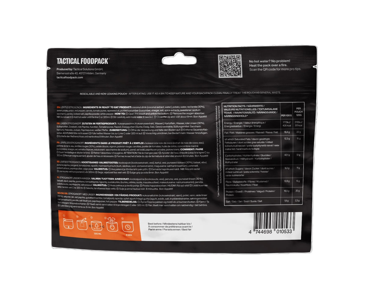 Tactical Foodpack - Vegansk Weekpack Juliett Feltration, 21 måltider (10.290 Kcal) fra Tactical Foodpack - billede nr. 6 hos GrejFreak.dk