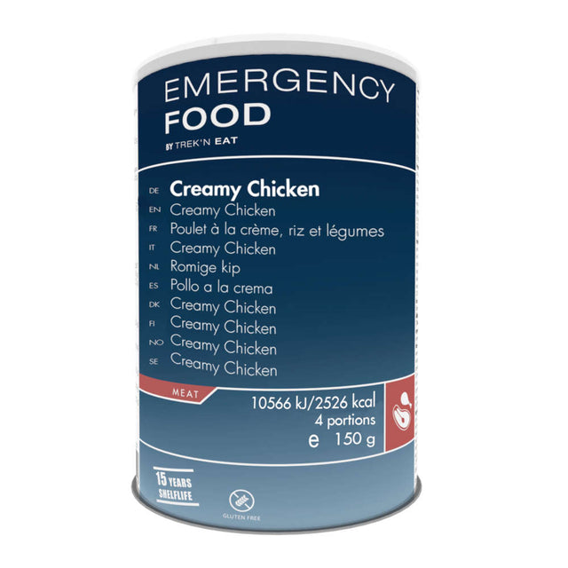 Trek'n Eat - Emergency Food Creamy Chicken m. Ris, 4 Portioner, 600g (15 års holdbarhed) fra Trek'n Eat - billede nr. 1 hos GrejFreak.dk