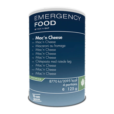 Trek'n Eat - Emergency Food Macn Cheese, 4 portioner, 600g (15 års holdbarhed) fra Trek'n Eat - billede nr. 1 hos GrejFreak.dk