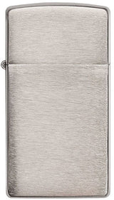 Zippo - Slim Brushed Chrome Lighter fra Zippo - billede nr. 1 hos GrejFreak.dk