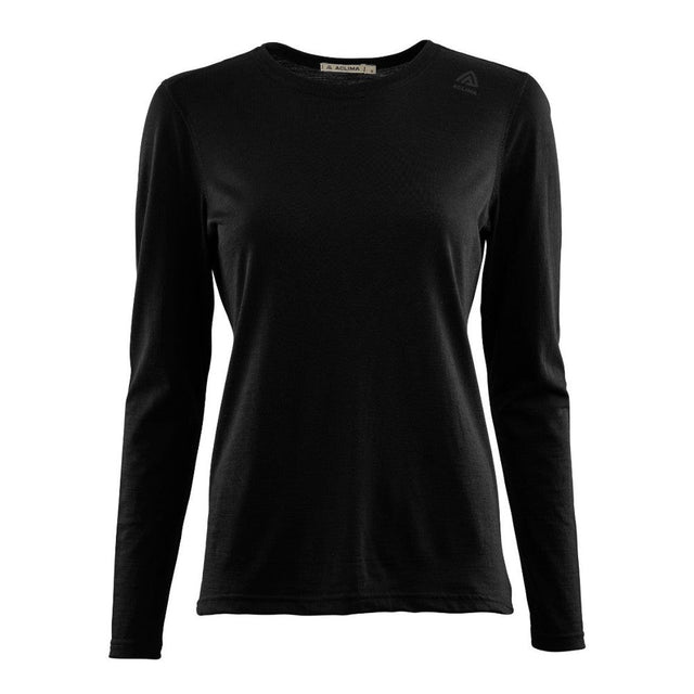 Aclima - Damen LightWool Langarm-Unterhemd // Schwarz-Pullover - Damen-Aclima-GearFreak.de-1