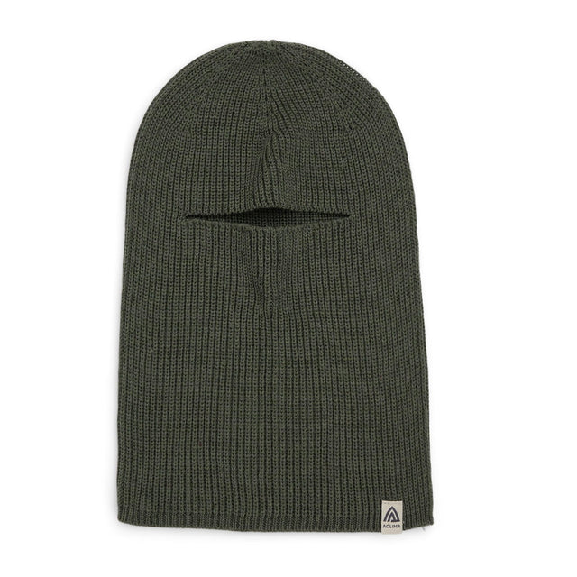 Aclima - Flach gestrickte Sturmhaube U // Olivgrün-Hüte & Mützen - Herren-Aclima-GearFreak.de-1