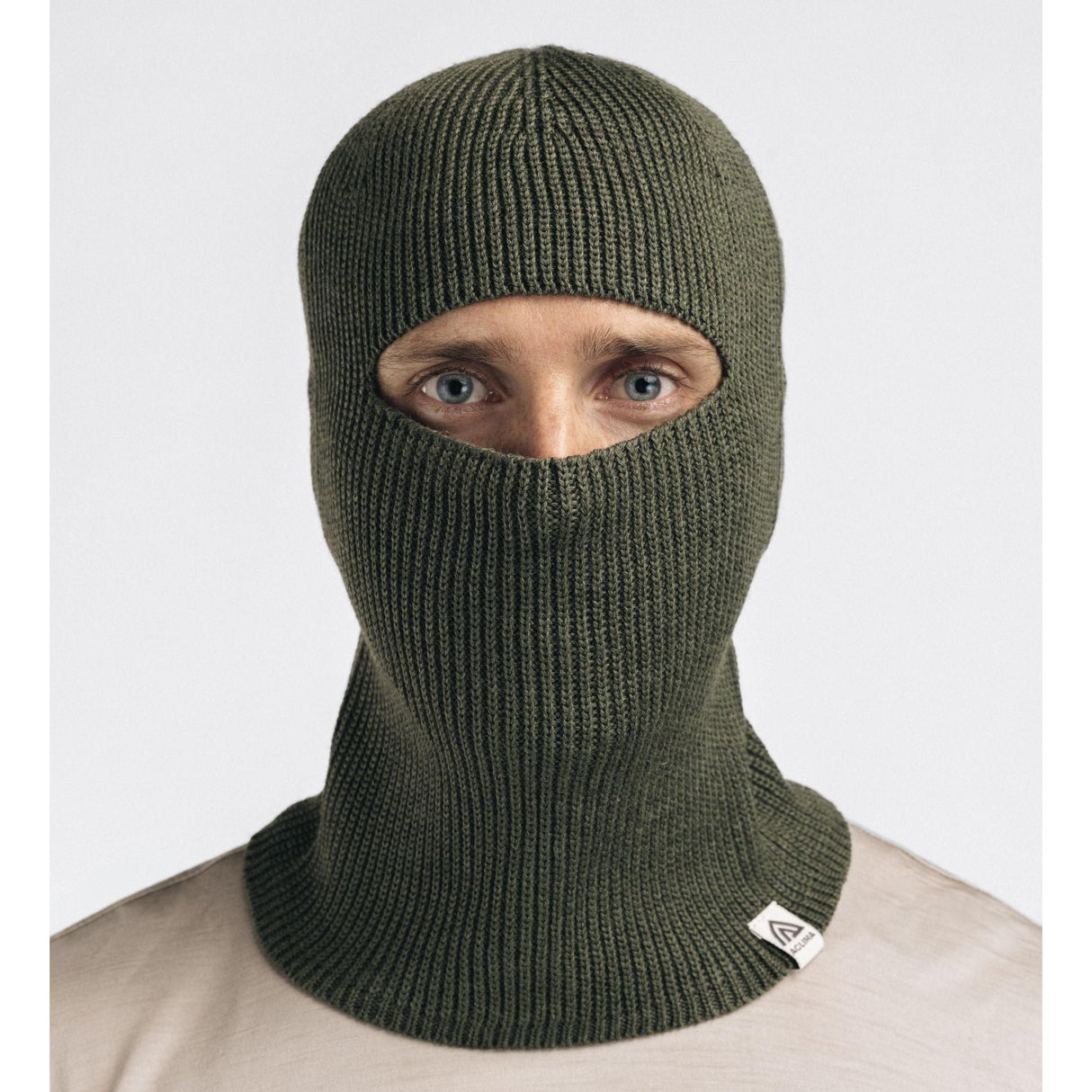 Aclima - Flach gestrickte Sturmhaube U // Olivgrün-Hüte & Mützen - Herren-Aclima-GearFreak.de-5
