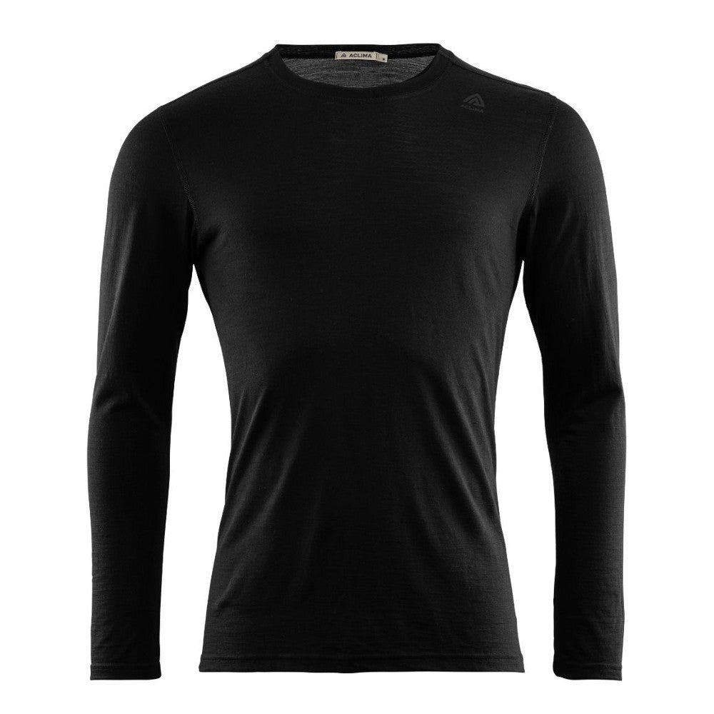 Aclima - Herren LightWool Langarm-Unterhemd // Schwarz-Pullover - Herren-Aclima-GearFreak.de-1