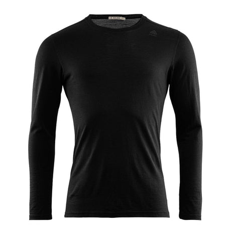 Aclima - Herren LightWool Langarm-Unterhemd // Schwarz-Pullover - Herren-Aclima-GearFreak.de-1