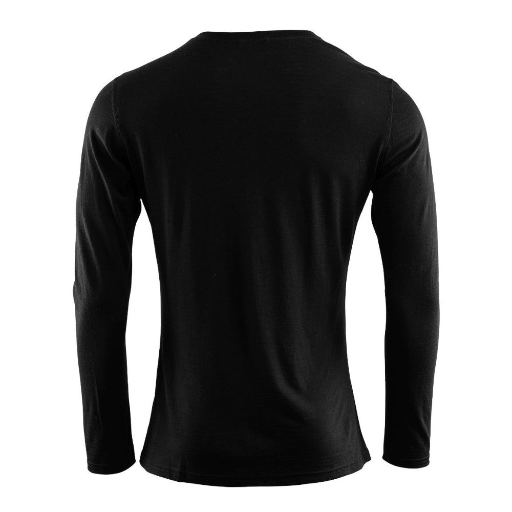 Aclima - Herren LightWool Langarm-Unterhemd // Schwarz-Pullover - Herren-Aclima-GearFreak.de-2