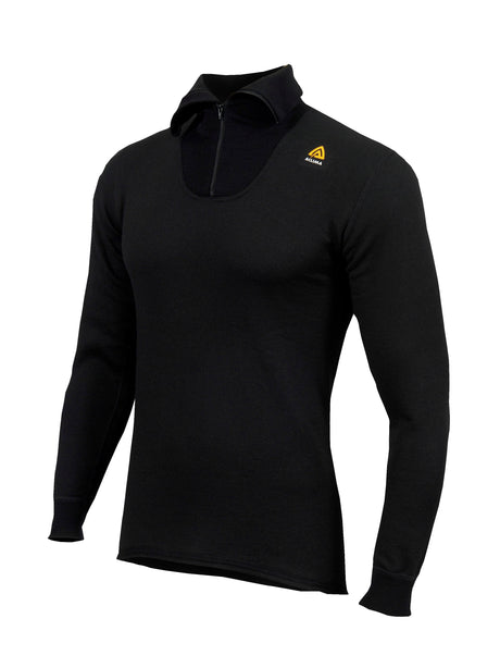 Aclima - HotWool 230g Polo Unisex // Schwarz-Unterwäsche - Herren-Aclima-GearFreak.de-1