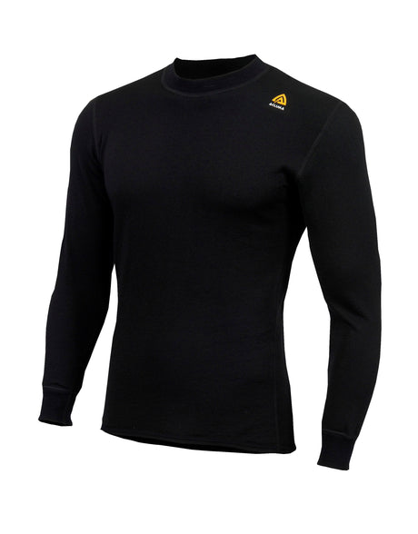 Aclima - Hotwool 230g Unisex-Wollpullover mit Rundhalsausschnitt // Schwarz-Unterwäsche - Herren-Aclima-GearFreak.de-1