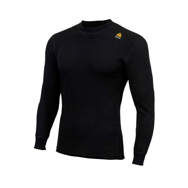 Aclima - Hotwool 230g Unisex-Wollpullover mit Rundhalsausschnitt // Schwarz-Unterwäsche - Herren-Aclima-GearFreak.de-1