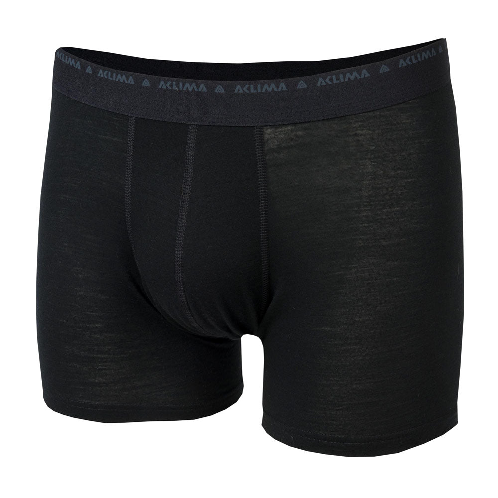 Aclima - Lightwool Boxershorts // Schwarz-Unterwäsche - Herren-Aclima-GearFreak.de-1