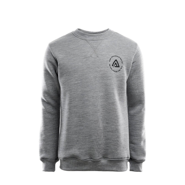 Aclima - Pullover aus Fleecewolle mit Rundhalsausschnitt // Grau-Pullover - Herren-Aclima-GearFreak.de-1