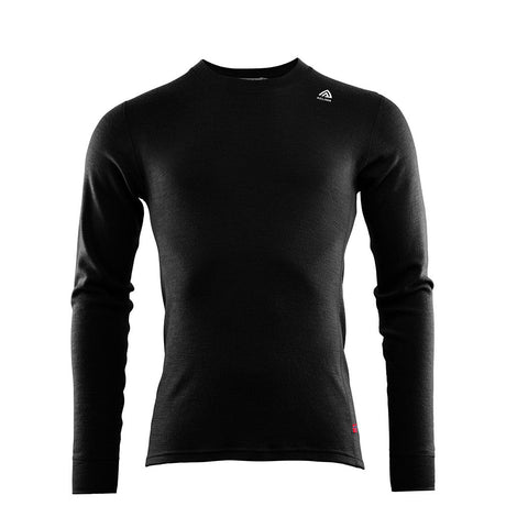 Aclima - WarmWool 200g Rundhals-Wolljersey, Herren // Schwarz-Unterwäsche - Herren-Aclima-GearFreak.de-1