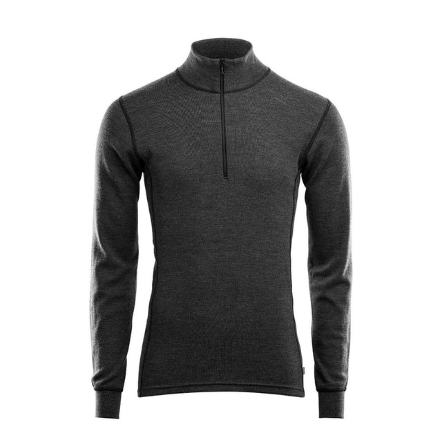 Aclima - Warmwool 200g Mock Neck Herren Wollpullover // Grau / Schwarz-Pullover - Herren-Aclima-GearFreak.de-1