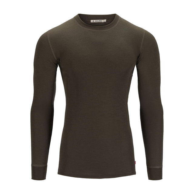 Aclima - Warmwool Crewneck M Oliv // Olivgrün-Pullover - Herren-Aclima-GearFreak.de-1
