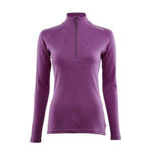 Aclima - Warmwool Mock Neck mit Reißverschluss Damen // Lila-Pullover - Damen-Aclima-GearFreak.de-1