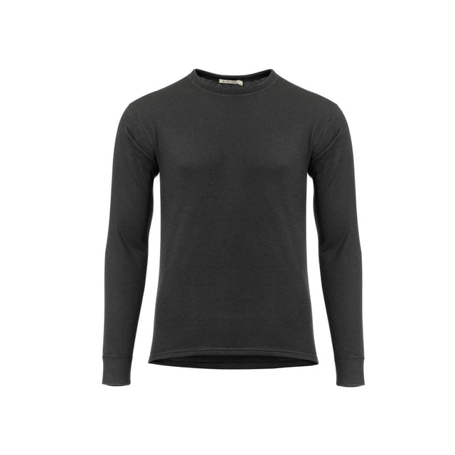 Aclima - Wollfrottee, 220 g, Herren-Rundhalsausschnitt // Schwarz-Pullover - Herren-Aclima-GearFreak.de-1