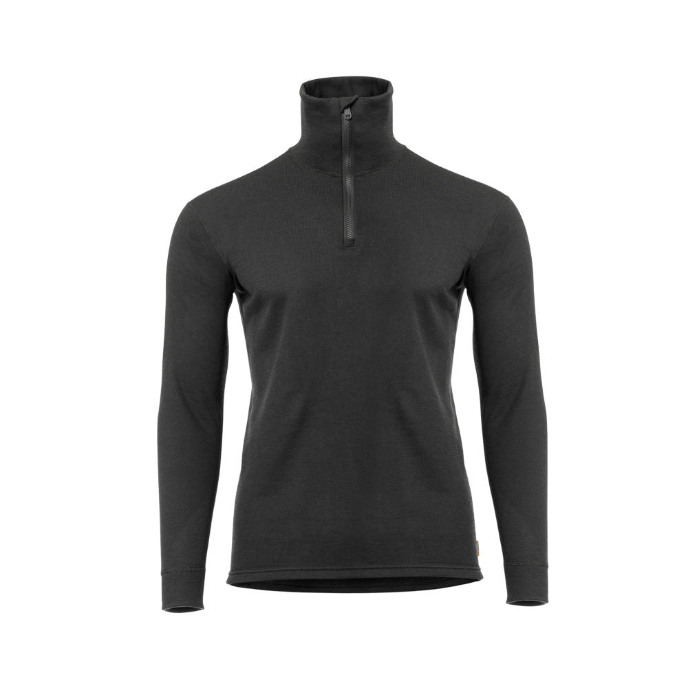 Aclima - WoolTerry 220g Herrenpolo // Schwarz-Pullover - Herren-Aclima-GearFreak.de-1