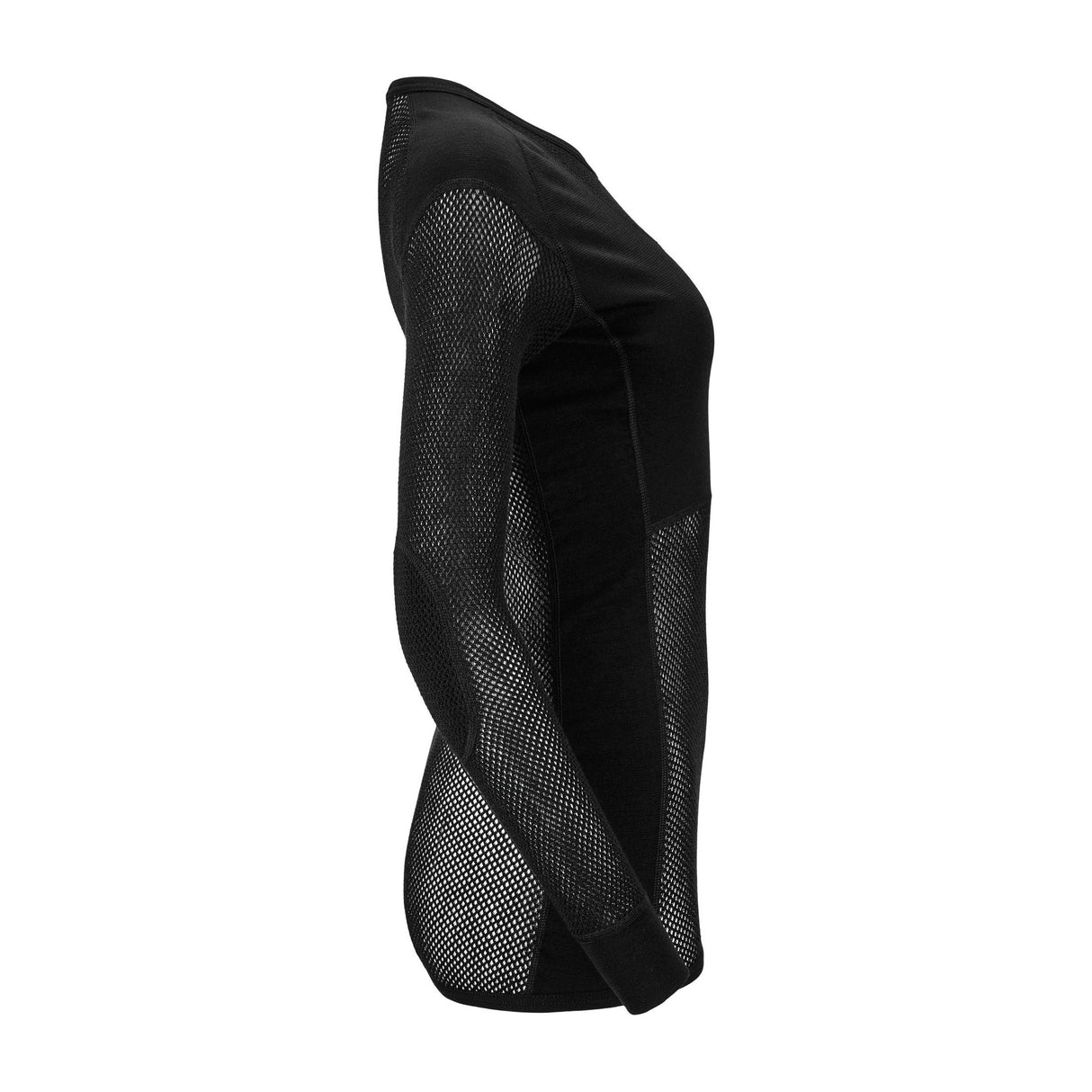 Aclima - Woolnet 120g Rundhalsausschnitt Frau // Schwarz-Unterwäsche - Damen-Aclima-GearFreak.de-2