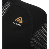Aclima - Woolnet 120g Rundhalsausschnitt Frau // Schwarz-Unterwäsche - Damen-Aclima-GearFreak.de-4