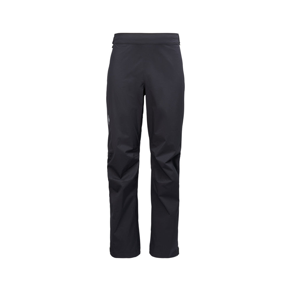 Black Diamond - FINELINE STRETCH Regnbukser // Schwarz-Regenbekleidung - Herren-Black Diamond-GearFreak.de-2