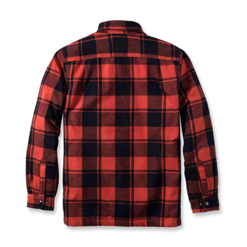 Carhartt - Flanellhemd mit Sherpa- Hemd // Roter Ocker-Outdoor-Shirts - Herren-Carhartt-GearFreak.de-3