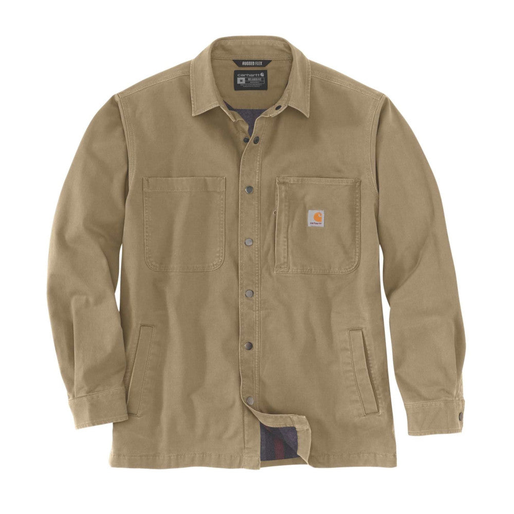 Carhartt - Hemd mit Fleecefutter und Druckknopfleiste vorne // Schwarz-Outdoor-Shirts - Herren-Carhartt-GearFreak.de-2