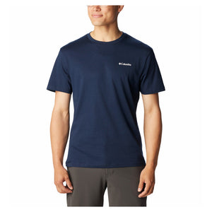 Columbia - Herren-T-Shirt mit Basic-Logo // Navy-Outdoor-T-Shirts - Herren-Columbia-GearFreak.de-1