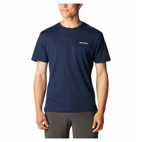 Columbia - Herren-T-Shirt mit Basic-Logo // Navy-Outdoor-T-Shirts - Herren-Columbia-GearFreak.de-1