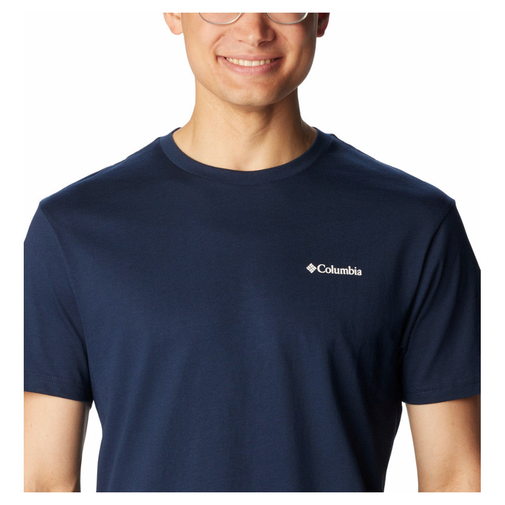Columbia - Herren-T-Shirt mit Basic-Logo // Navy-Outdoor-T-Shirts - Herren-Columbia-GearFreak.de-2