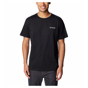 Columbia - Herren-T-Shirt mit Basic-Logo // Schwarz-Outdoor-T-Shirts - Herren-Columbia-GearFreak.de-1