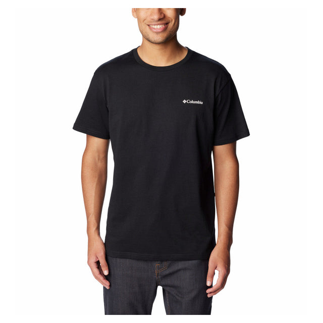 Columbia - Herren-T-Shirt mit Basic-Logo // Schwarz-Outdoor-T-Shirts - Herren-Columbia-GearFreak.de-1