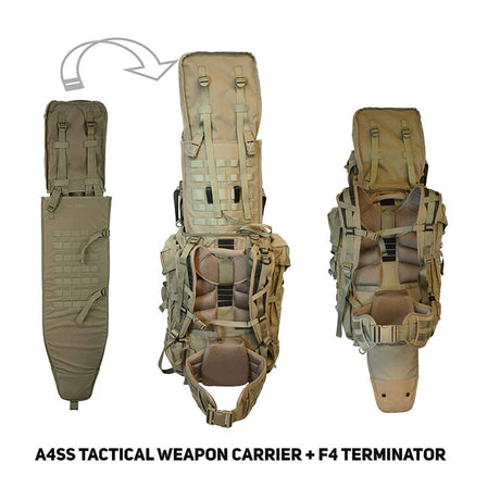 Eberlestock - F4 Terminator Rucksack (67L) // Dunkler Sand / Coyote-Lange Patrouille-Eberlestock-GearFreak.de-3