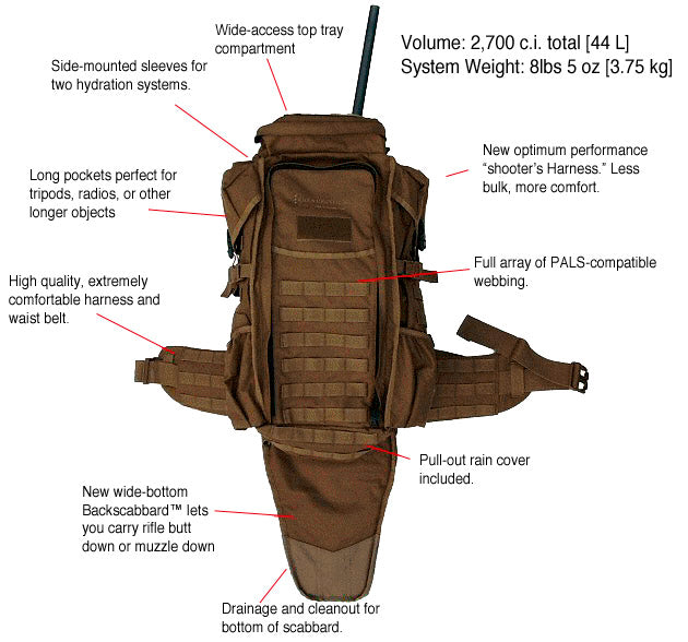 Eberlestock - G3 Phantom Marksman Rucksack 44L // MultiCam-Lange Patrouille-Eberlestock-GearFreak.de-4