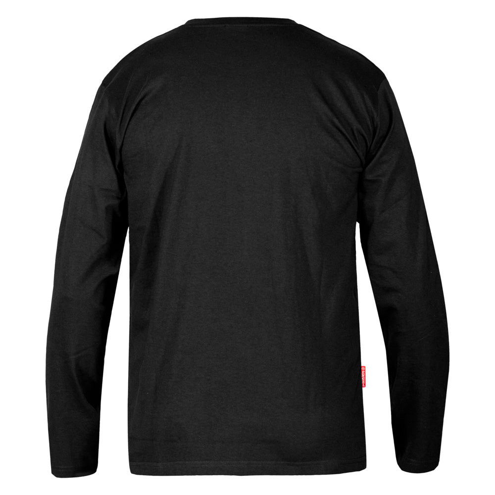 Engel Workwear - Extend Langärmliges T-Shirt // Schwarz-Pullover - Herren-Engel Workwear-GearFreak.de-3