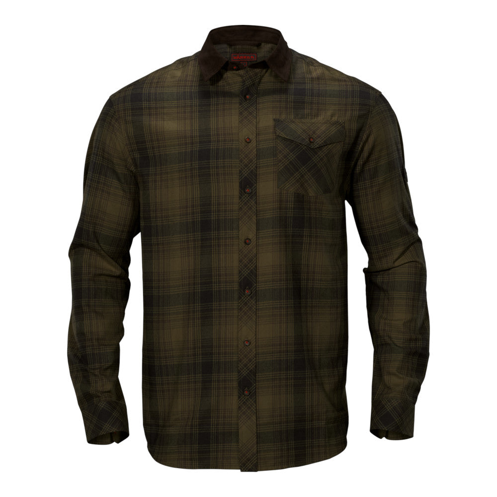 Härkila - Drückjagd-Jagdhemd aus Flanell für Herren // Dunkelgrün-Jagdhemden-Härkila-GearFreak.de-1