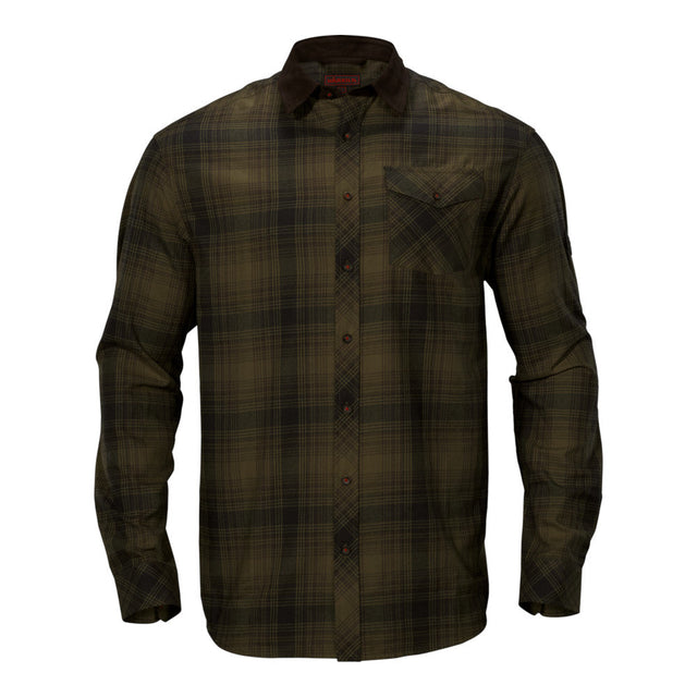 Härkila - Drückjagd-Jagdhemd aus Flanell für Herren // Dunkelgrün-Jagdhemden-Härkila-GearFreak.de-1