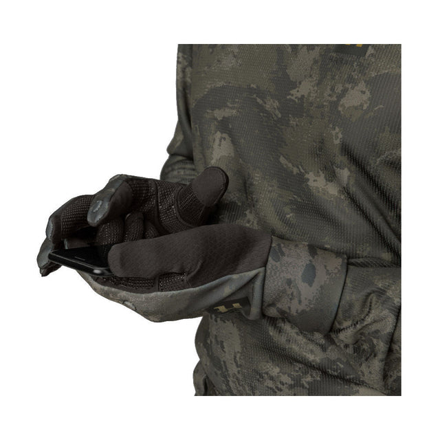 Härkila - Noctyx Camo Fleece Handschuhe m. Foldback-Finger-Jagdhandschuhe-Härkila-GearFreak.de-1