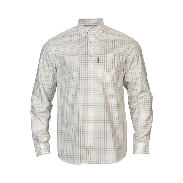 Härkila - Portfield L/S Jagdhemd // Marineblau/Weiß-Jagdhemden-Härkila-GearFreak.de-1
