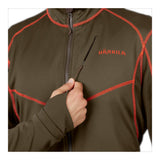 Härkila - Skandinavische Fleece-Herrenjacke // Grün / Orange-Fleecejacken & Pullover - Herren-Härkila-GearFreak.de-3