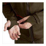 Härkila - Skandinavische Fleece-Herrenjacke // Grün / Orange-Fleecejacken & Pullover - Herren-Härkila-GearFreak.de-4