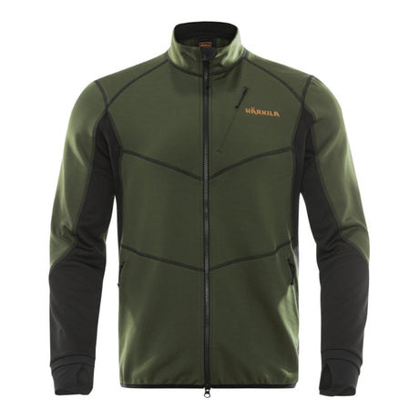 Härkila - Skandinavische Fleece-Herrenjacke // Grün / Schwarz-Fleecejacken & Pullover - Herren-Härkila-GearFreak.de-1