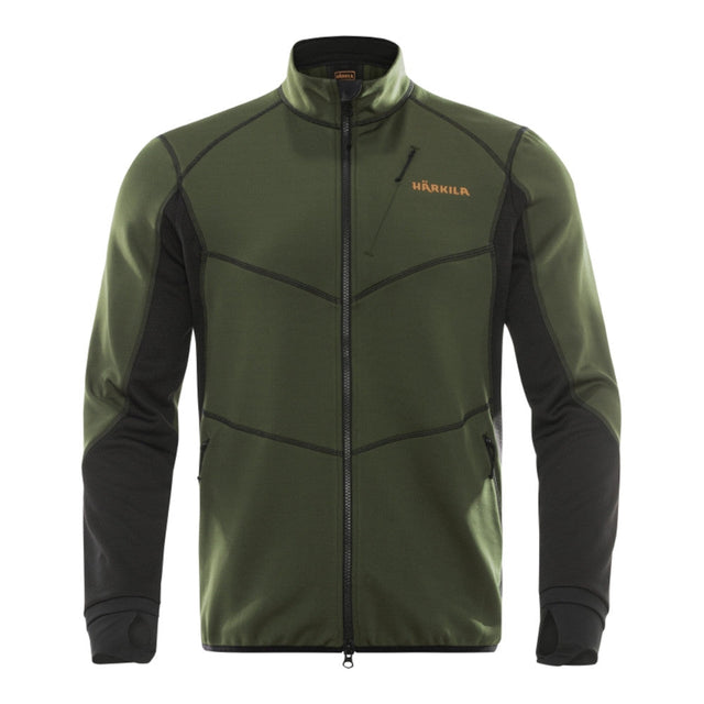 Härkila - Skandinavische Fleece-Herrenjacke // Grün / Schwarz-Fleecejacken & Pullover - Herren-Härkila-GearFreak.de-1