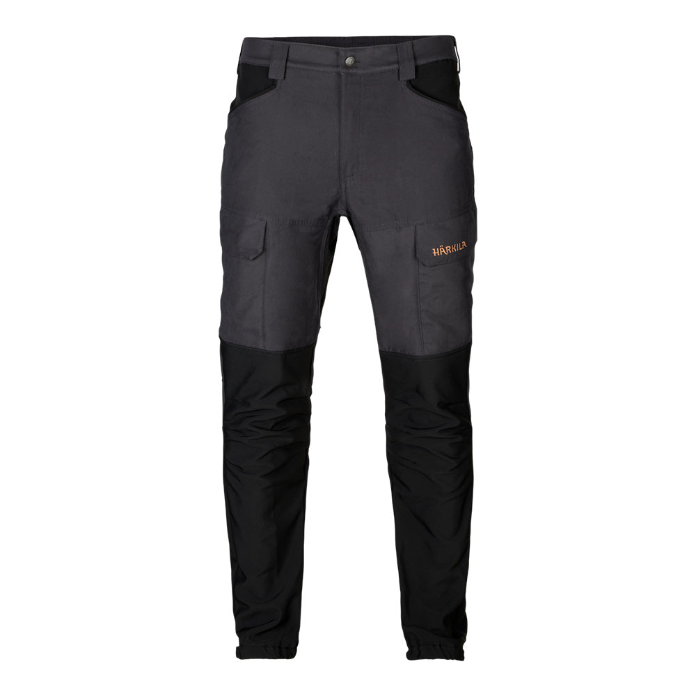Härkila - Skandinavische Herrenhose Kurzversion // Schwarz / Grau-Jagdhosen-Härkila-GearFreak.de-1