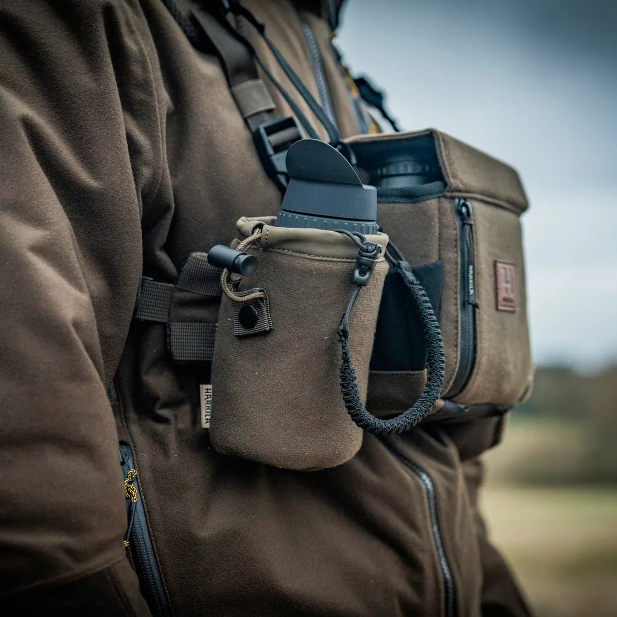 Härkila - Thermal Spotter Pouch // Dunkles Weidengrün-Fernglastaschen & Binostraps-Härkila-GearFreak.de-6