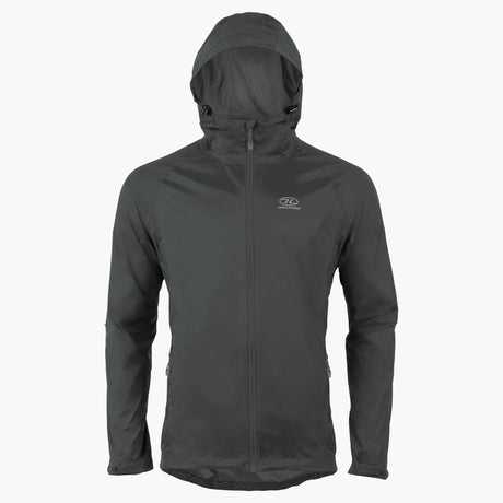 Highlander - Stow & Go Wasserdichte Regenjacke für Herren // Grau-Regenbekleidung - Herren-Highlander-GearFreak.de-1