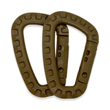 K-Force - ABS Karabiner (2 Stück) - Coyote-Feldausrüstung-K-Force Tactical-GearFreak.de-1